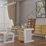 NTCollection Rose Doğal Ahşap Dörtlü Ofis ve Çalışma Odası Takımı - 220'lık Takım