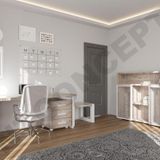 NTCollection Well Doğal Ahşap Dörtlü Ofis Ve Çalışma Odası - 220'lik Takım