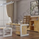 NTCollection Wenox Doğal Ahşap Dörtlü Ofis ve Çalışma Odası Takımı - 220'lık Takım