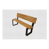 Ntconcept Açık Ceviz Masif Ağaç Sırtlı Bank(60cm)