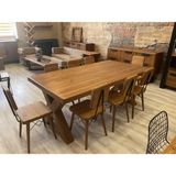 Ntconcept Ahşap Masif Toscana Yemek Masa Takımı - 100cm x 220cm 6 Adet Sandalye