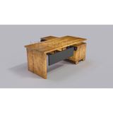 Ntconcept Enox Doğal Ahşap Modüllü Ofis Masası - Ebat Seçenekli - 85x180 cm