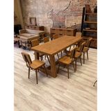 Ntconcept Farmhouse Ahşap Masif Yemek Masa Takımı - 100cm x 240cm 8 Adet Sandalye