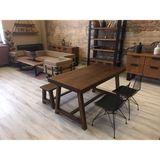 Ntconcept Farmlife Doğal Ahşap Masif Yemek Masası - 85x180cm
