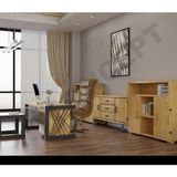 Ntconcept Foe Doğal Ahşap Ofis ve Çalışma Odası Takımı - 85 x 180 cm