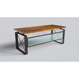 Ntconcept Levva Masif Ağaç Ofis ve Çalışma Masası - Ebat Seçenekli - 100x210 cm - Açık Ceviz
