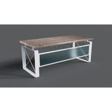 Ntconcept Levva Masif Ağaç Ofis ve Çalışma Masası - Ebat Seçenekli - 85x250 cm - Açık Ceviz