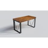 Ntconcept Lidya Açık Ceviz Masif Ağaç Çalışma Masası(75cm-100cm)