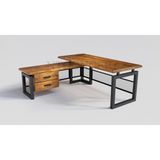 Ntconcept Loa Masif Ağaç Modüllü Ofis Masası - Ebat Seçenekli - 85x240 cm - Açık Ceviz