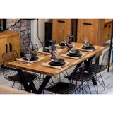 Ntconcept Masif Ağaç Yemek Masası - 60cm-120cm - Açık Ceviz