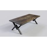 Ntconcept Masif Ahşap Toplantı MASASI100 x 200 cm - Kahverengi