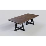 Ntconcept Masif Ahşap Toplantı MASASI100 x 240 cm - Kahverengi