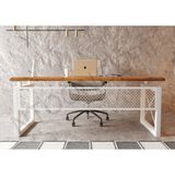 Ntconcept May Masif Ağaç Ofis ve Çalışma Masası - Ebat Seçenekli - 100x200 cm - Açık Ceviz