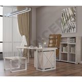 Ntconcept Mevra Doğal Ahşap Dörtlü Ofis ve Çalışma Odası Takımı - 75 x 220 cm