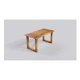 Ntconcept Ofis Açık Ceviz Masif Ahşap Çalışma Masası(75cm-100cm)