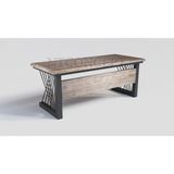 Ntconcept Perra Masif Ağaç Ofis ve Çalışma Masası - Ebat Seçenekli - 85x190 cm - Açık Ceviz