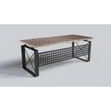Ntconcept Quin Masif Ağaç Ofis ve Çalışma Masası - Ebat Seçenekli - 85x150 cm - Açık Ceviz