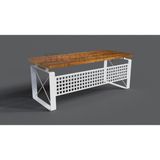 Ntconcept Quin Masif Ağaç Ofis ve Çalışma Masası - Ebat Seçenekli - 85x250 cm - Açık Ceviz