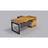 Ntconcept Rez Doğal Ahşap Modüllü Ofis Masası - Ebat Seçenekli - 85x200 cm