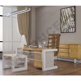 Ntconcept Rose Doğal Ahşap Dörtlü Ofis ve Çalışma Odası Takımı - 85 x 160 cm