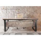 Ntconcept Shi Masif Ağaç Ofis ve Çalışma Masası - Ebat Seçenekli - 85x140 cm - Açık Ceviz