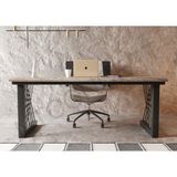 Ntconcept Tron M2 Masif Ağaç Ofis ve Çalışma Masası - Ebat Seçenekli - 75x140 cm - Açık Ceviz