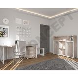 Ntconcept Well Doğal Ahşap Dörtlü Ofis ve Çalışma Odası Takımı - 75 x 120 cm
