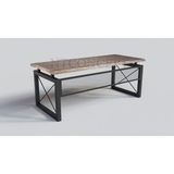 Ntconcept Win Masif Ağaç Ofis ve Çalışma Masası - Ebat Seçenekli - 85x180 cm - Açık Ceviz
