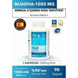 Nua Dha 1000 Omega-3 İçeren Gıda Takviyesi 90 Kapsül