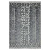 Nüans Yün-viskon Özel Tezgah Halısı, 8803 Dokuma Makine Halısı Halısı, Gri, 170 x 240