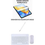 Nubia Red Magic Nova Uyumlu Ekran Koruyucu Klavye Mouse Set Beyaz