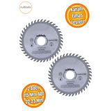NUBLADO 115 Mm 40 Diş Ahşap Testere Kesici Spiral Ağaç Sunta Kesme Testeresi Avuç Taşlamalar Için (2 ADET)
