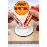 Nublado 2k Güçlü Epoksi Yapıştırıcı Metal Plastik Cam Dekoratif Işler Için Cam Yapıştırıcı 15+15 gr Iran - Beyaz - 15 + 15 gr