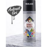 Nublado 400 ml Antrasit Gri Metal Ahşap Beton Yüzeylere Uygun Sprey Boya Hobi Dekoratif Amaçlı Sprey Boya - Antrasit - Gri