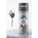 Nublado 400 ml Metal Ahşap Beton Yüzeylere Uygun Sprey Boya Hobi Dekoratif Amaçlı Sprey Boya - Gri