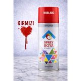 Nublado 400 ml Metal Ahşap Beton Yüzeylere Uygun Sprey Boya Hobi Dekoratif Amaçlı Sprey Boya - Kırmızı