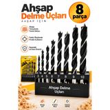 nublado Ahşap Delme Matkap Ucu Set 8 'li Paket Ağaç Sunta Kartonpiyer Delme 3 4 5 6 7 8 9 10 mm Çapc