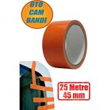 Nublado Araba Araç Oto Cam Sabitleme Tamir Montaj Bandı Iz Bırakmaz Maskeleme Güçlü Bant 45 mm x 25 Metre - Turuncu