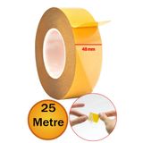 NUBLADO Çift Taraflı Filmi Film Şeffaf Bant Şerit Montaj Bandı 48 mm x 25 Metre Çok Amaçlı Güçlü 1 Adet.