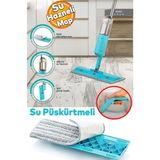 Nublado Ev Ofis Işyeri Cam Duvar Parke Zemin Silme Temizleme Püskürtmeli Su Hazneli Mop - Mavi - Standart