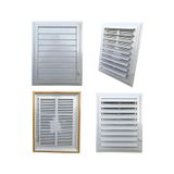 nublado Havalandırma Menfezi Banyo Wc Tuvalet Menfez Plastik Panjur Beyaz 55x55 cm