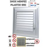 nublado Havalandırma Menfezi Banyo Wc Tuvalet Menfez Plastik Panjur Gri 45x55 Cm