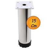 nublado Hobit Ayarlanabilir Metal 15 Cm Krom Mobilya Kanepe Koltuk Baza Yükseltici Destek Ayağı Ayakları