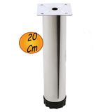 NUBLADO Hobit Ayarlanabilir Metal 20 Cm Krom Mobilya Kanepe Koltuk Baza Yükseltici Destek Ayağı Ayakları.