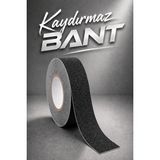 Nublado Kaydırmaz Bant Zemin ve Merdiven Güvenlik Bandı 5 cm x 15 Metre Kendinden Yapışkanlı Pvc Akrilik Kaymaz Bant Iç Dış Mekan Suya Dayanıklı Merdiven Rampa Havuz Kenarı Kaydırmaz Şerit - Siyah - 1 Adet