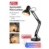 NUBLADO Masa Lambası Akrobat Yaylı Metal 360° Açılı Ayarlanabilir Hareketli Çalışma Masası Lambası