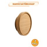 NUBLADO Satürn Ahşap Desenli Dolap Kulpu Açık Ceviz 7 cm Tek Vidalı Çekmece Kapak Mutfak Vestiyer Mobilya Ku