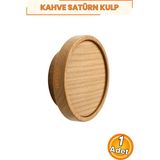 Nublado Satürn Ahşap Desenli Dolap Kulpu Açık Ceviz 7 cm Tek Vidalı Çekmece Kapak Mutfak Vestiyer Mobilya Kulp Düğmesi Plastik Dekoratif Kulp - Kahverengi