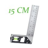 nublado Su Terazili Açı Ölçer 15 Cm 90° Cetvel Marangoz Gönye