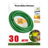 nublado Termo Bahçe Hortumu Yıkama Hortum 12.5 mm 1/2" Dayanıklı 3 Katlı Sağlam Çeşme Su 30 Metre Sulama